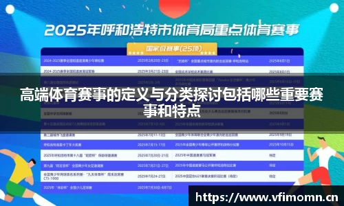 高端体育赛事的定义与分类探讨包括哪些重要赛事和特点