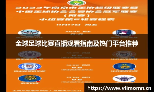 全球足球比赛直播观看指南及热门平台推荐